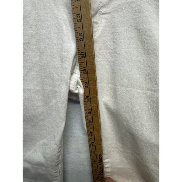 Guess Medium Rise Skinny Sarah Fit White Jeans - Picture 10 of 14